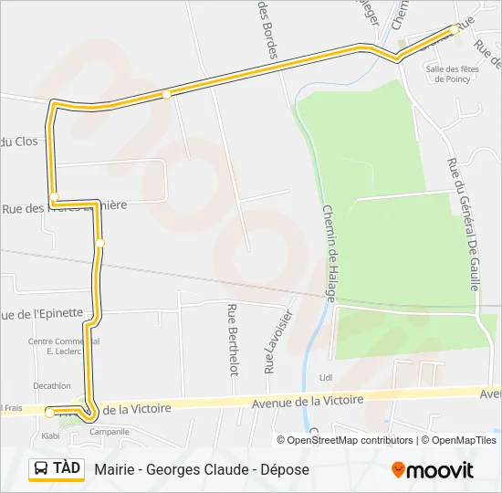TÀD Bus Line Map