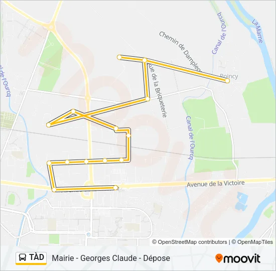 TÀD Bus Line Map