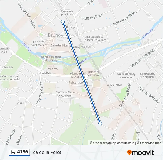 4136 Bus Line Map