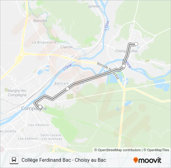 SCO BACB Bus Line Map