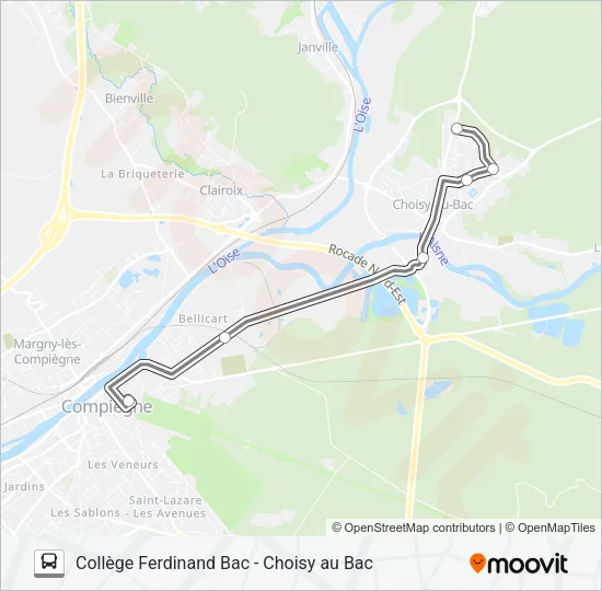 SCO BACB Bus Line Map