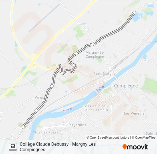 SCO DEB4B Bus Line Map