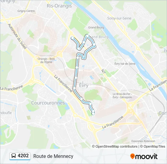 4202 Bus Line Map
