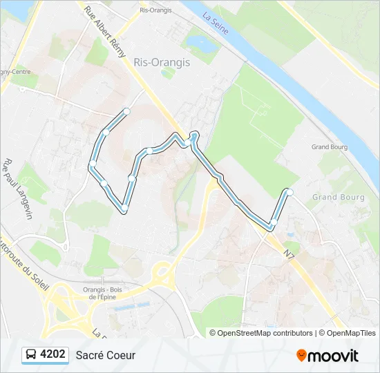 4202 Bus Line Map