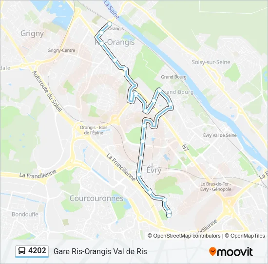 4202 Bus Line Map