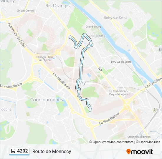 4202 Bus Line Map