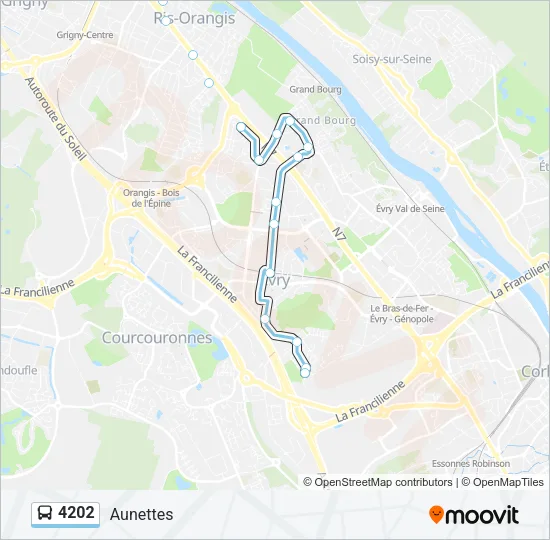 4202 Bus Line Map
