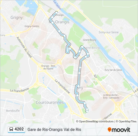 4202 Bus Line Map