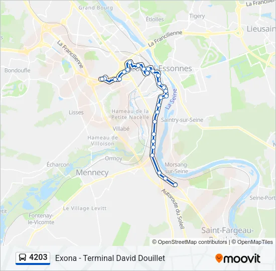 4203 Bus Line Map