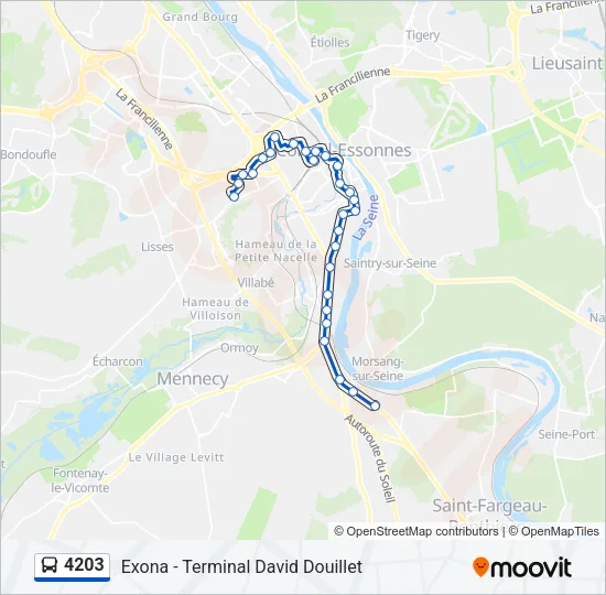 4203 Bus Line Map
