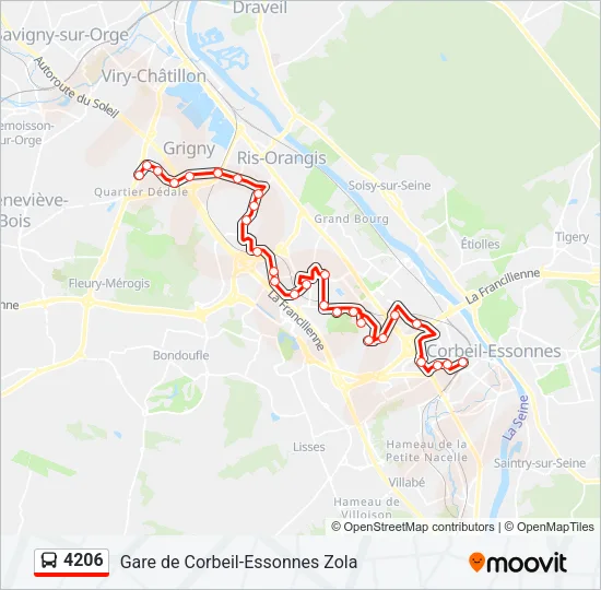 4206 Bus Line Map