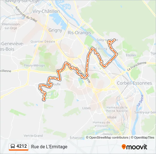 4212 Bus Line Map