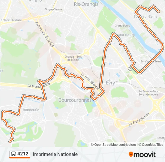4212 Bus Line Map