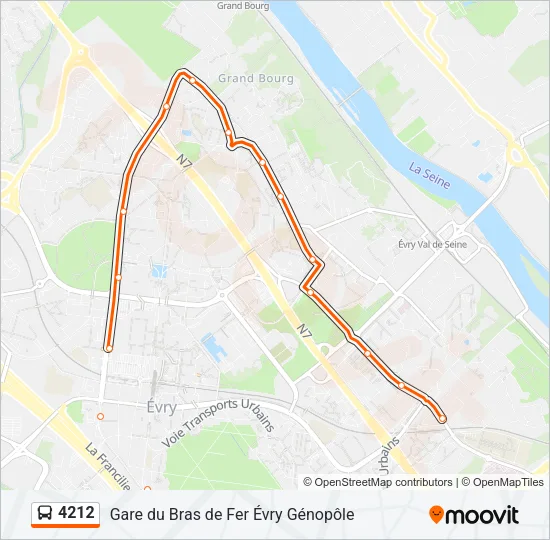 4212 Bus Line Map