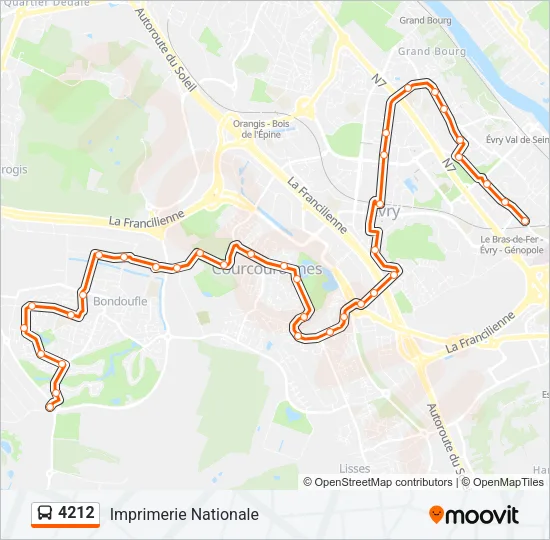 4212 Bus Line Map