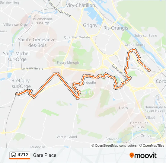 4212 Bus Line Map
