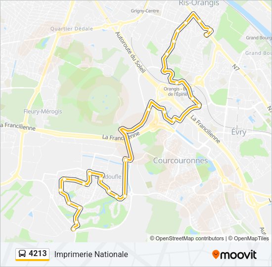 4213 Bus Line Map