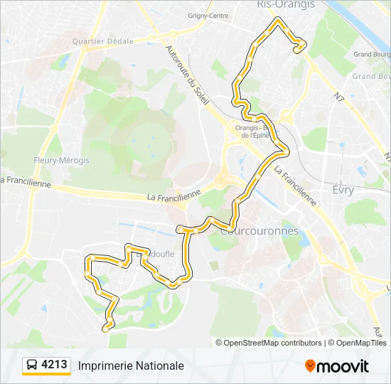 4213 Bus Line Map