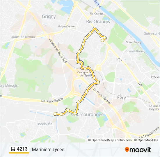 4213 Bus Line Map
