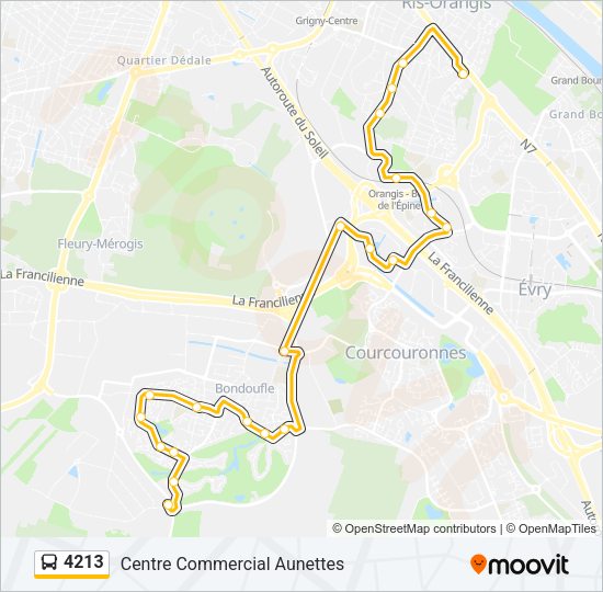 4213 Bus Line Map