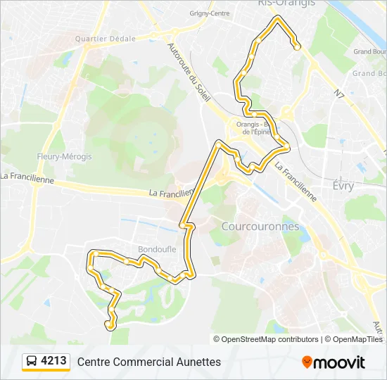 4213 Bus Line Map