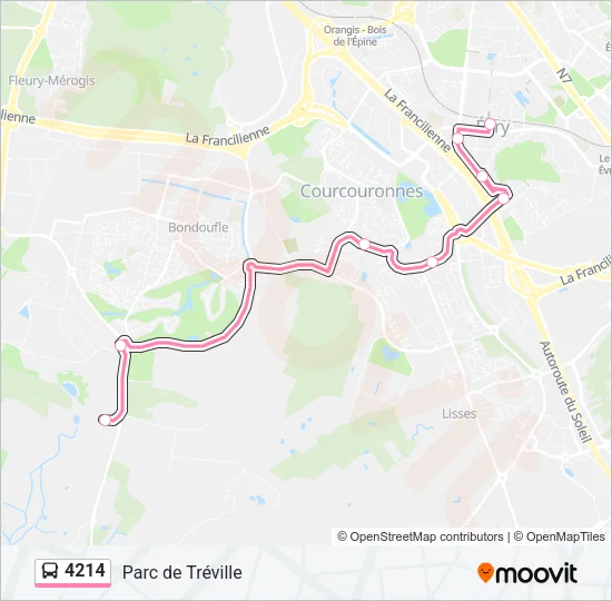 4214 Bus Line Map