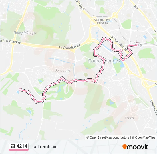 4214 Bus Line Map