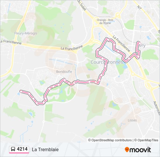 4214 Bus Line Map
