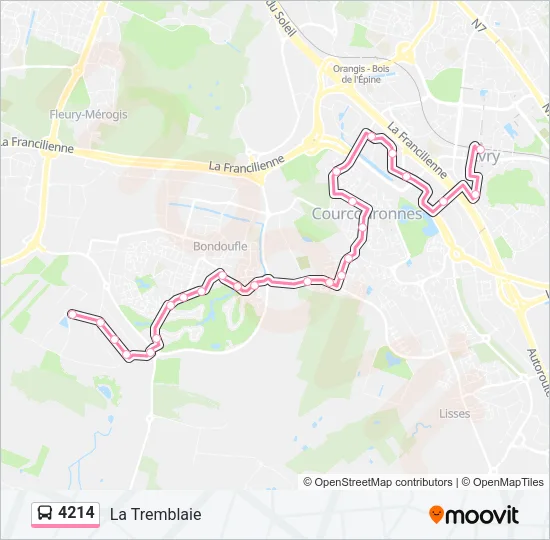 4214 Bus Line Map