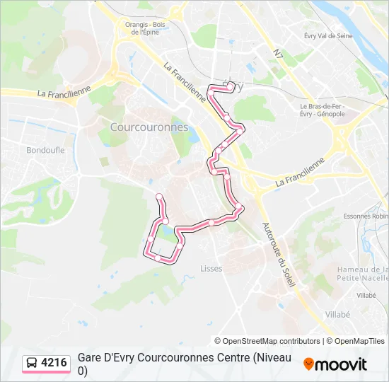 4216 Bus Line Map