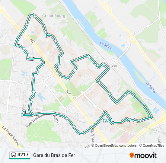 4217 Bus Line Map