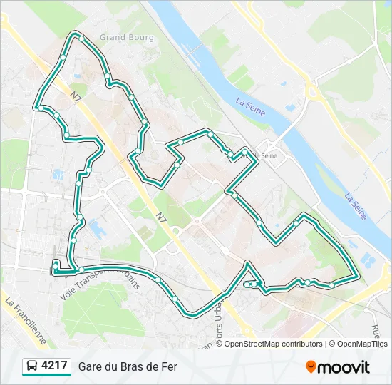 4217 Bus Line Map