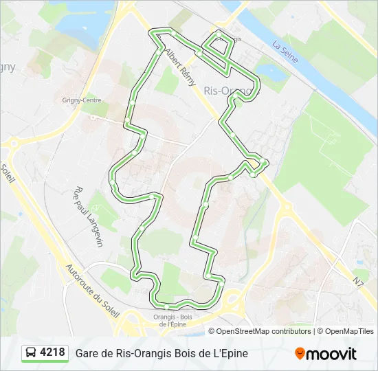 4218 Bus Line Map