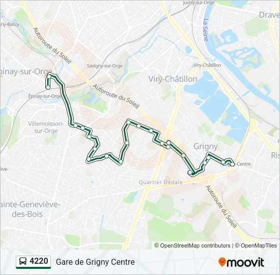 4220 Bus Line Map