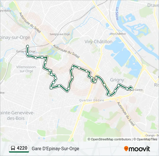 4220 Bus Line Map