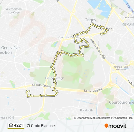 4221 Bus Line Map