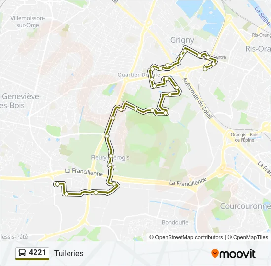 4221 Bus Line Map