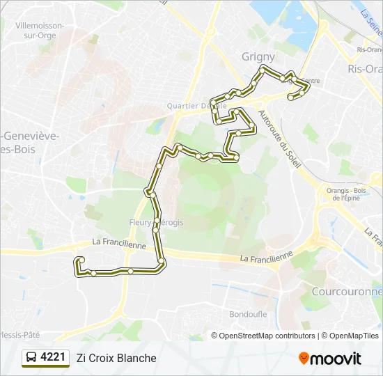 4221 Bus Line Map