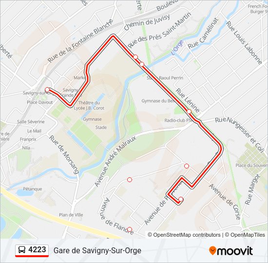 4223 Bus Line Map