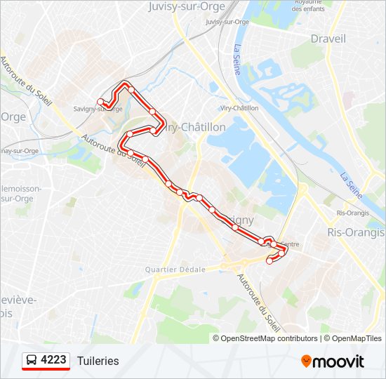 4223 Bus Line Map