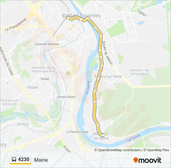 4230 Bus Line Map