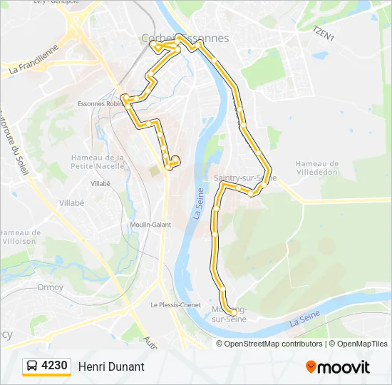 4230 Bus Line Map