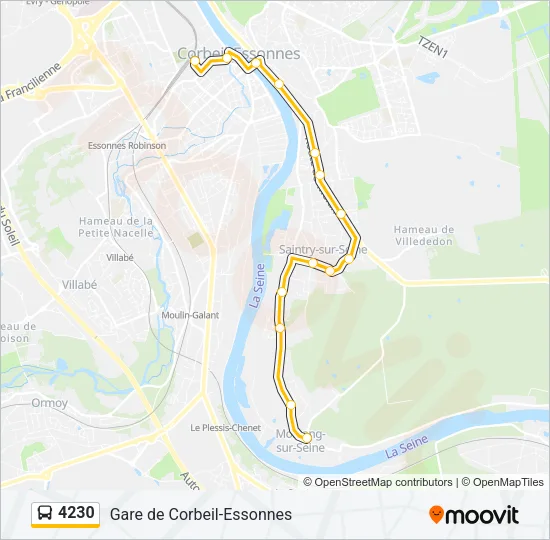 4230 Bus Line Map