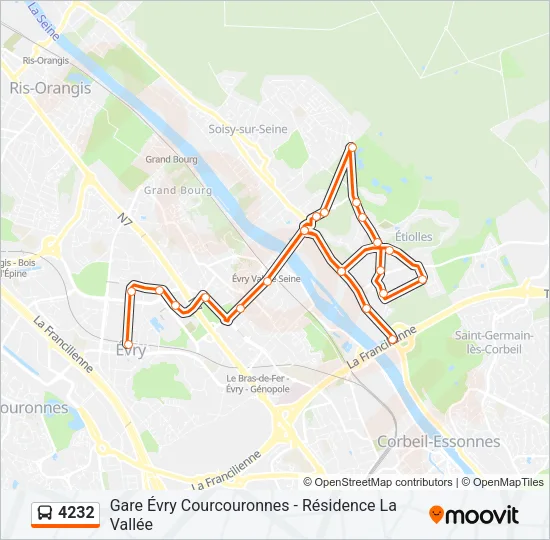 4232 Bus Line Map