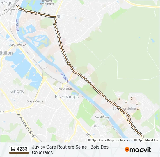 4233 Bus Line Map