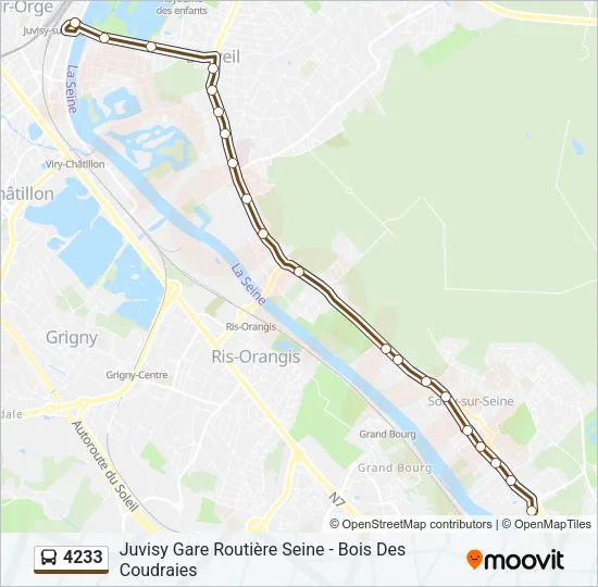4233 Bus Line Map