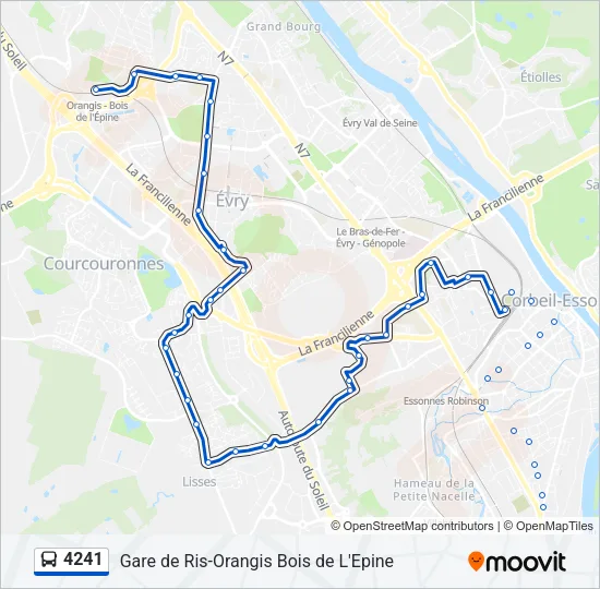 4241 Bus Line Map