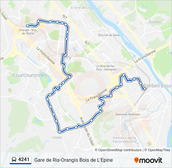 4241 Bus Line Map