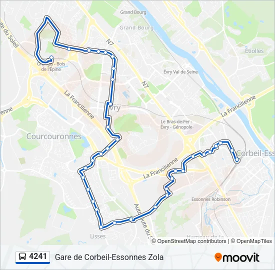 4241 Bus Line Map