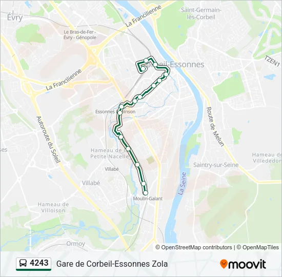 4243 Bus Line Map